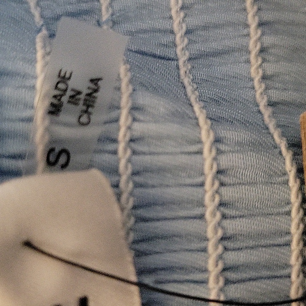 NWT DO+BE Elegant Blue Strapless Top - Picture 5 of 5